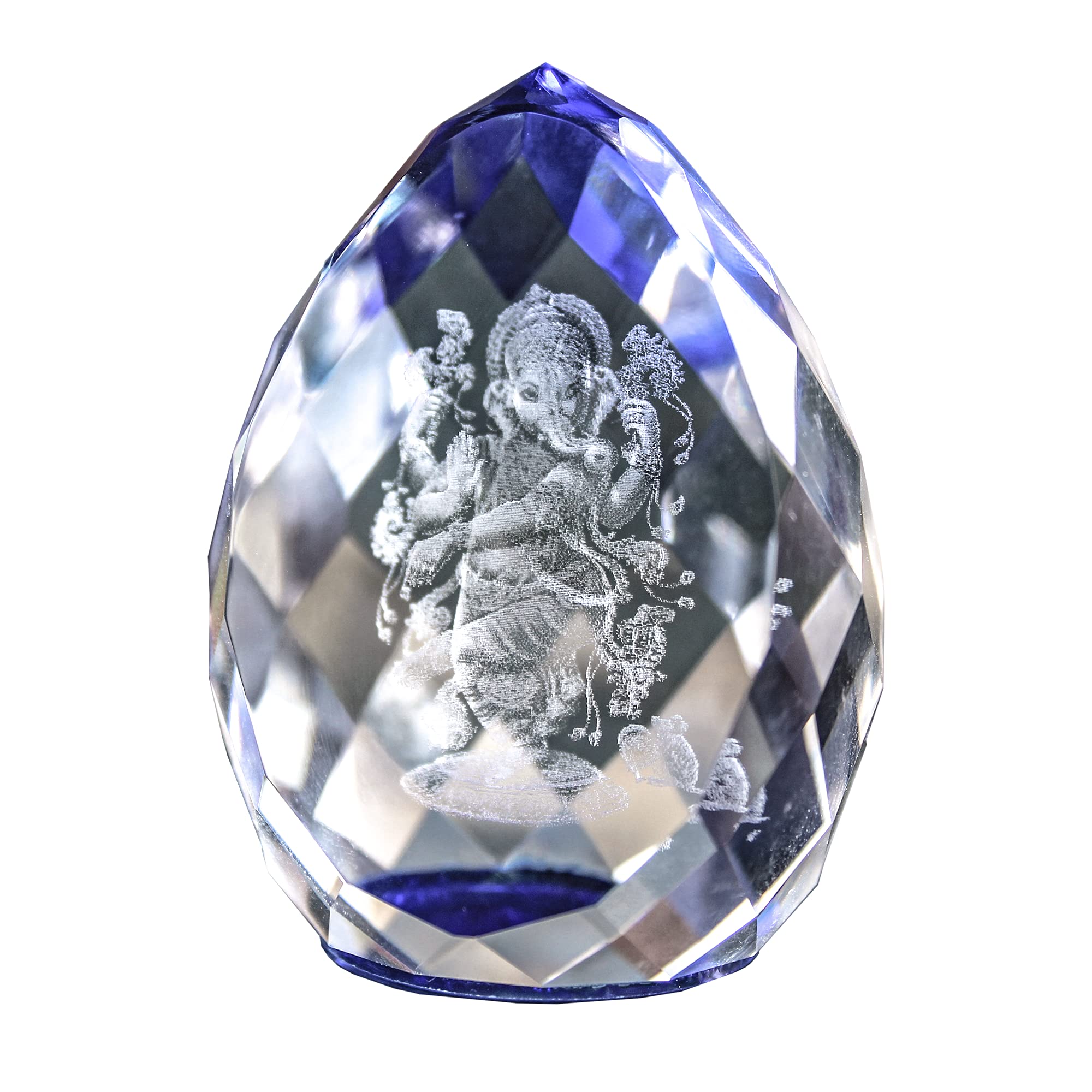 Lilone Ganesha Crystal Diamond Ganpati Statue Showpiece for Gifts and Housewarming, Birthday Parties Home Décor