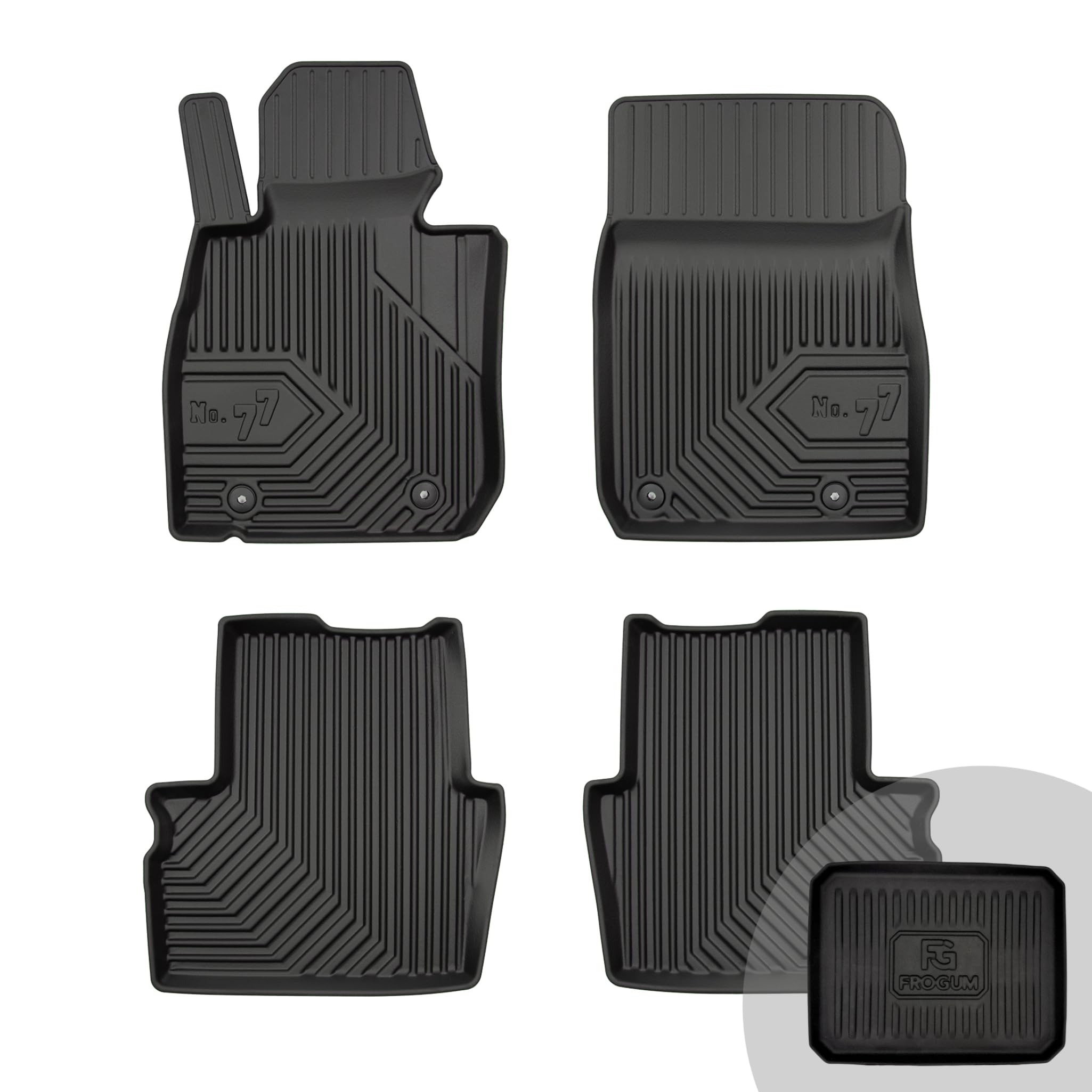 FROGUM No.77 Alfombrillas para Coche Alfombras para Mazda CX-3 Desde 2015 | Borde Alto | para Todo el año | Tamaño