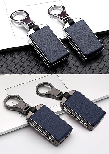 Miniatura 3 de HIBEYO Funda de cuero de aleación de zinc para llavero remoto 20212022 para Volvo XC40 XC60 XC90 S90 V90 - Carcasa para llavero de automóvil