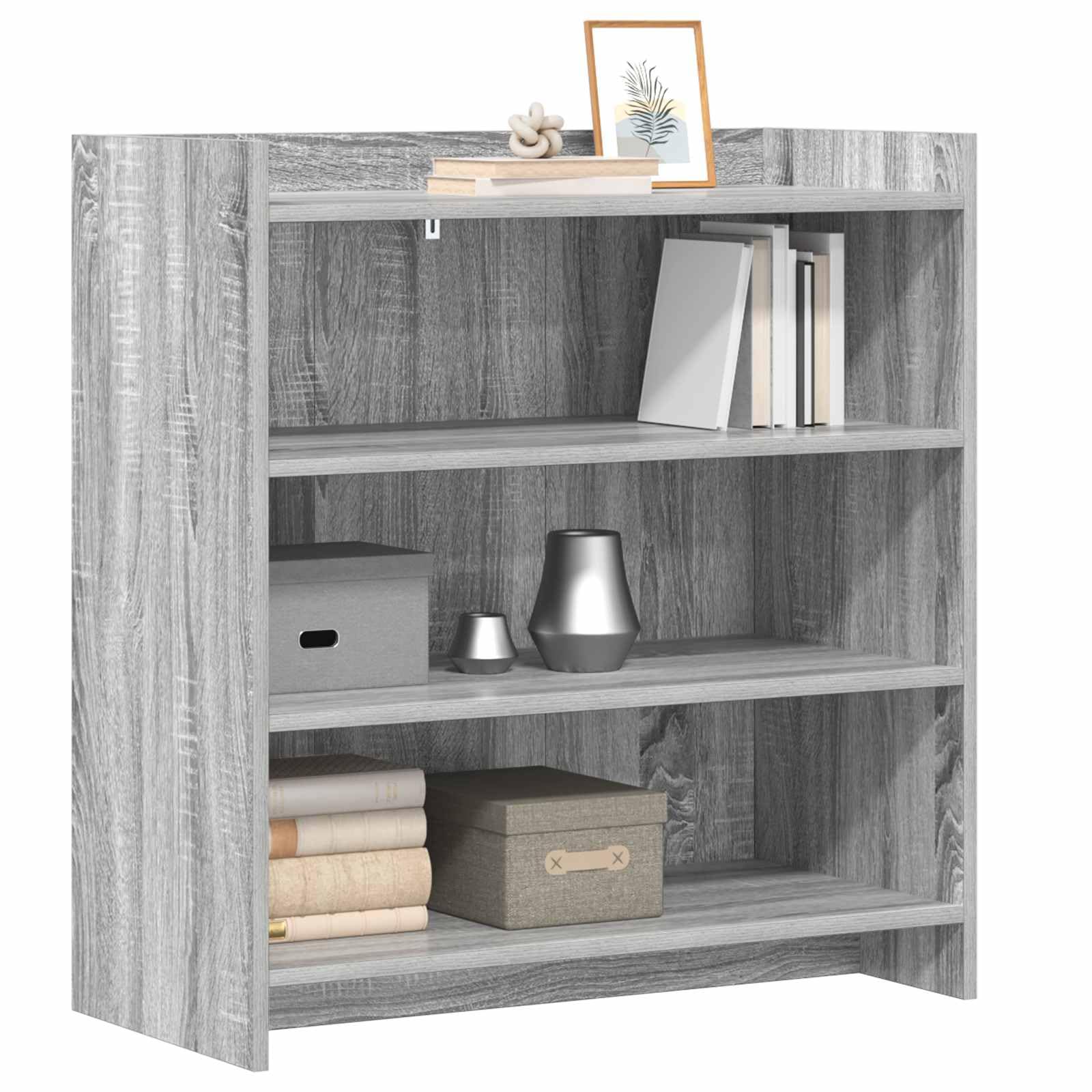 Credenza grigio Sonoma, 75 x 36 x 80 cm, in legno