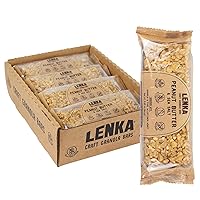 Vista 25 de Lenka Bars - Omega Snack Bars, Gluten Free, High Fiber, Kosher, Wholesome, No Artificial Flavors, Individually Wrapped - 12 Pack