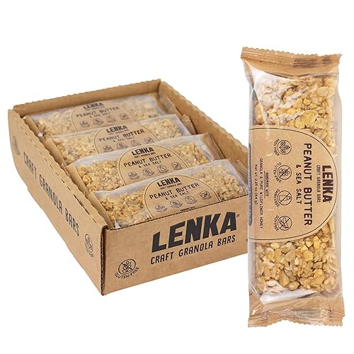 Miniatura 31 de Lenka Barras – Barras de aperitivos de nueces y bayas, sin gluten, altas en fibra, kosher, saludables, sin sabores artificiales, envueltas