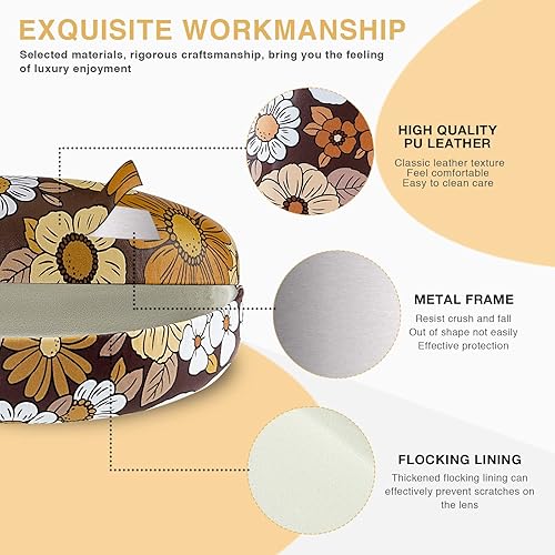 Miniatura 4 de molshine Estuche rígido para lentes de sol, estuche grande para lentes de sol de gran tamaño para mujeres y hombres