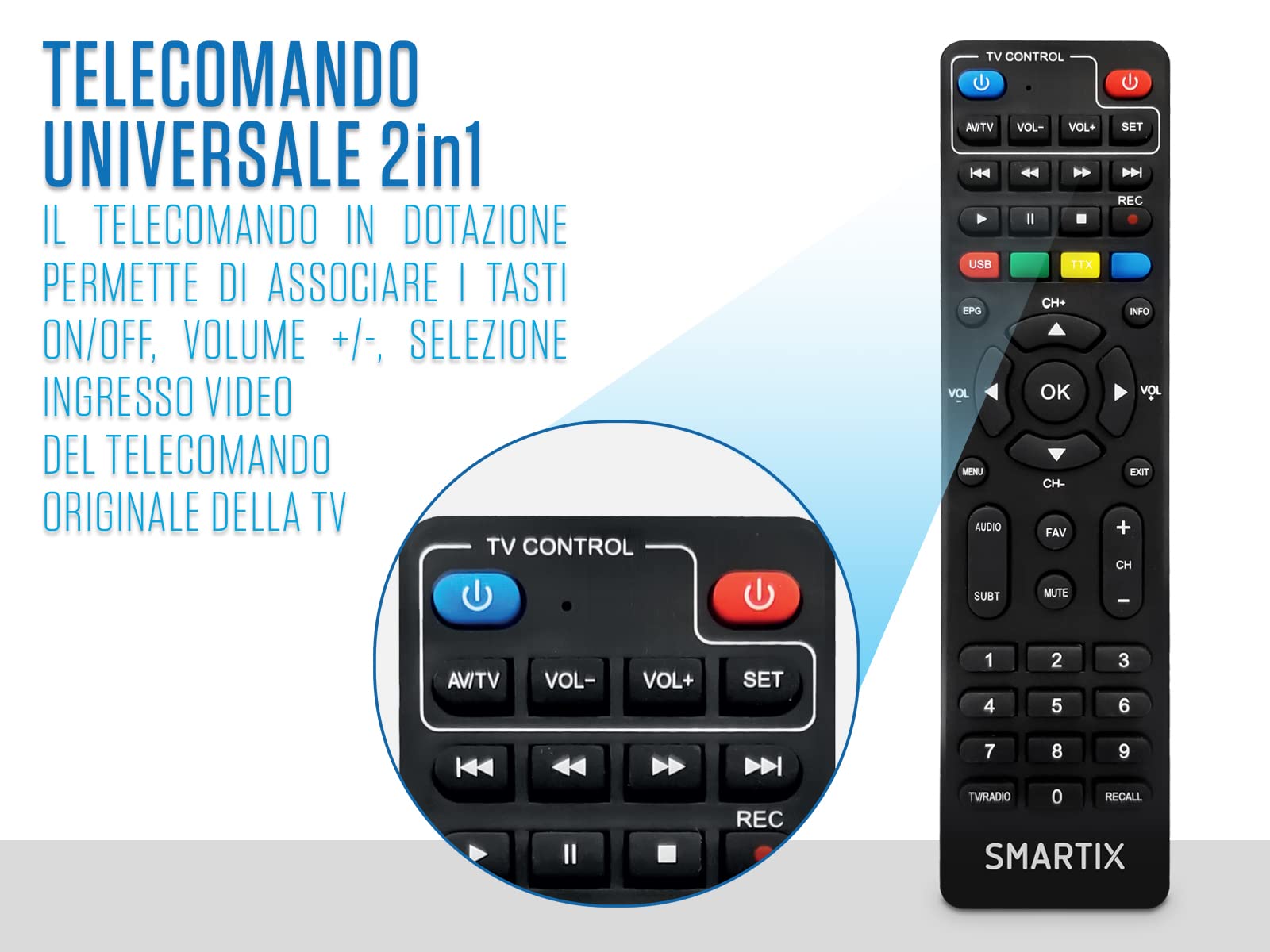 Atlantis Smartix DH17 Numérique Terrestre DVBT/DVBT2/HEVC mpeg2/mpeg4 H264/H265