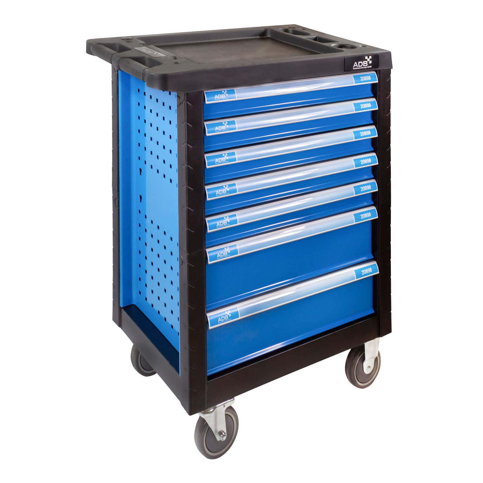 ADB - Chariot à outils "RAPTOR" avec roues et outils, 262 pièces