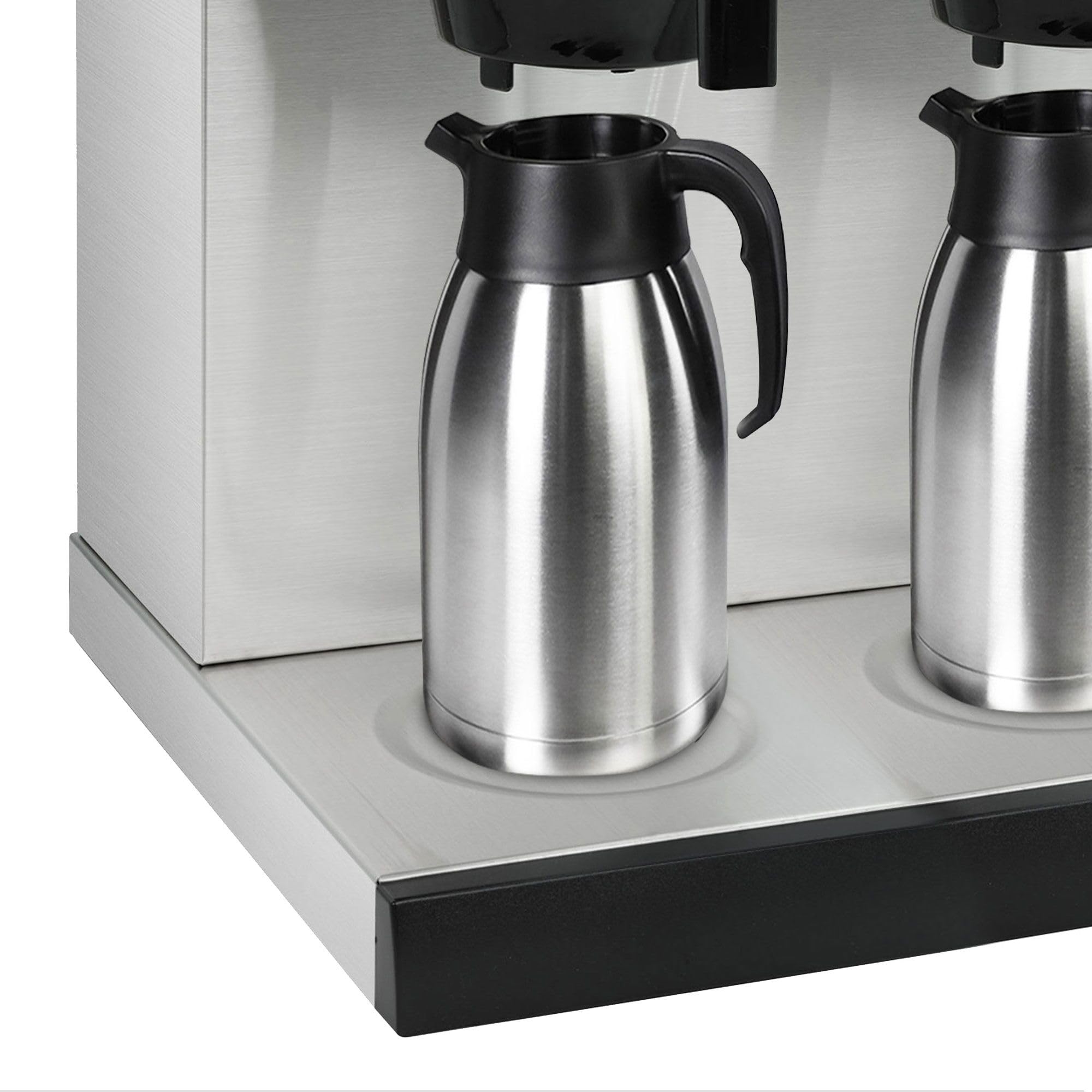 GGM Gastro Filterkaffeemaschine 2x2L 2,8 kW | Ideal für den Dauereinsatz, hochwertige Edelstahlverarbeitung, zeitsparende Reinigung, integrierter Überhitzungsschutz