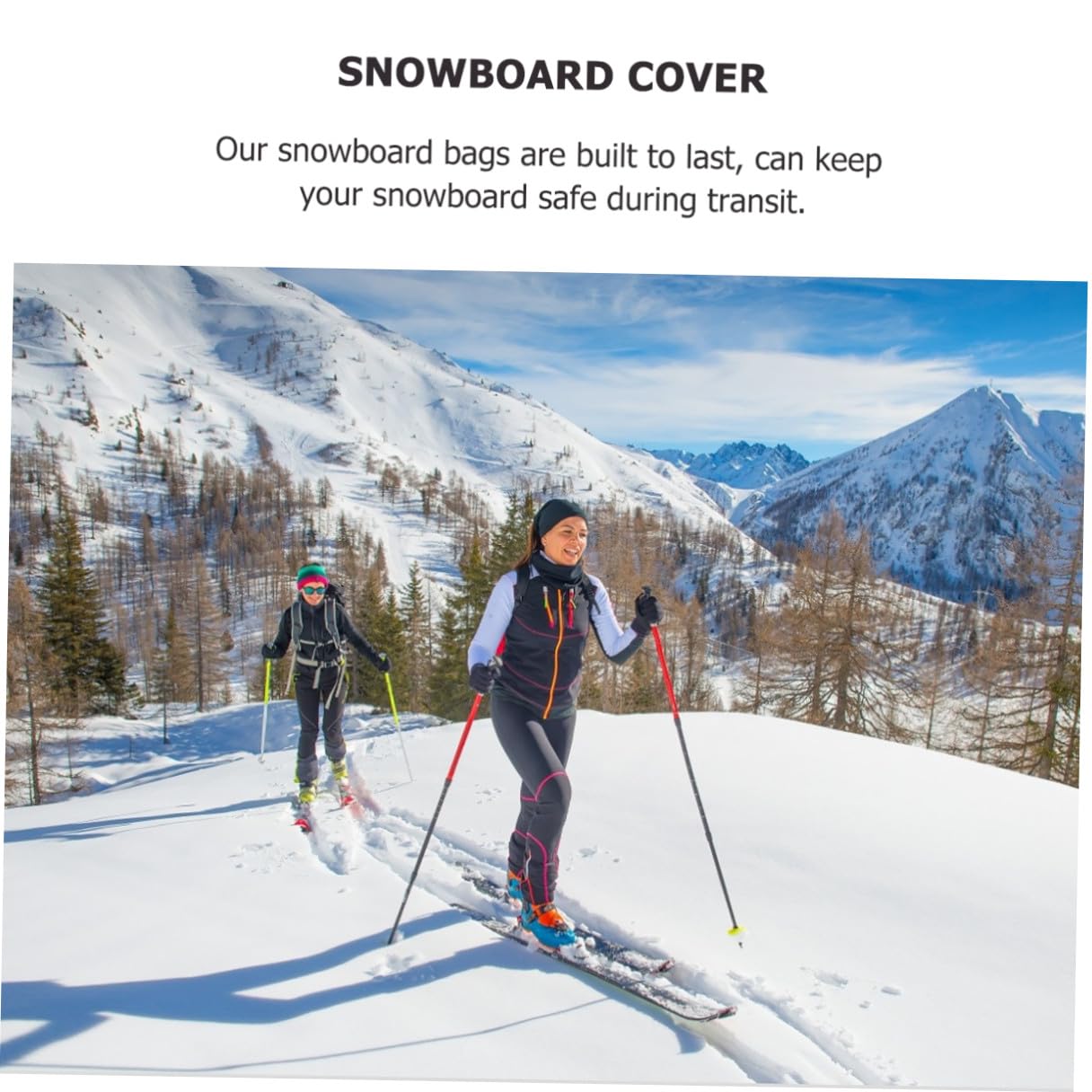 BESPORTBLE Housse de Snowboard Noire Résistante la Saleté, Rangement Pratique à Dos pour Équipement de Ski, Protection Robuste pour Transport en Voiture et Avion, Paquet de Snowboard