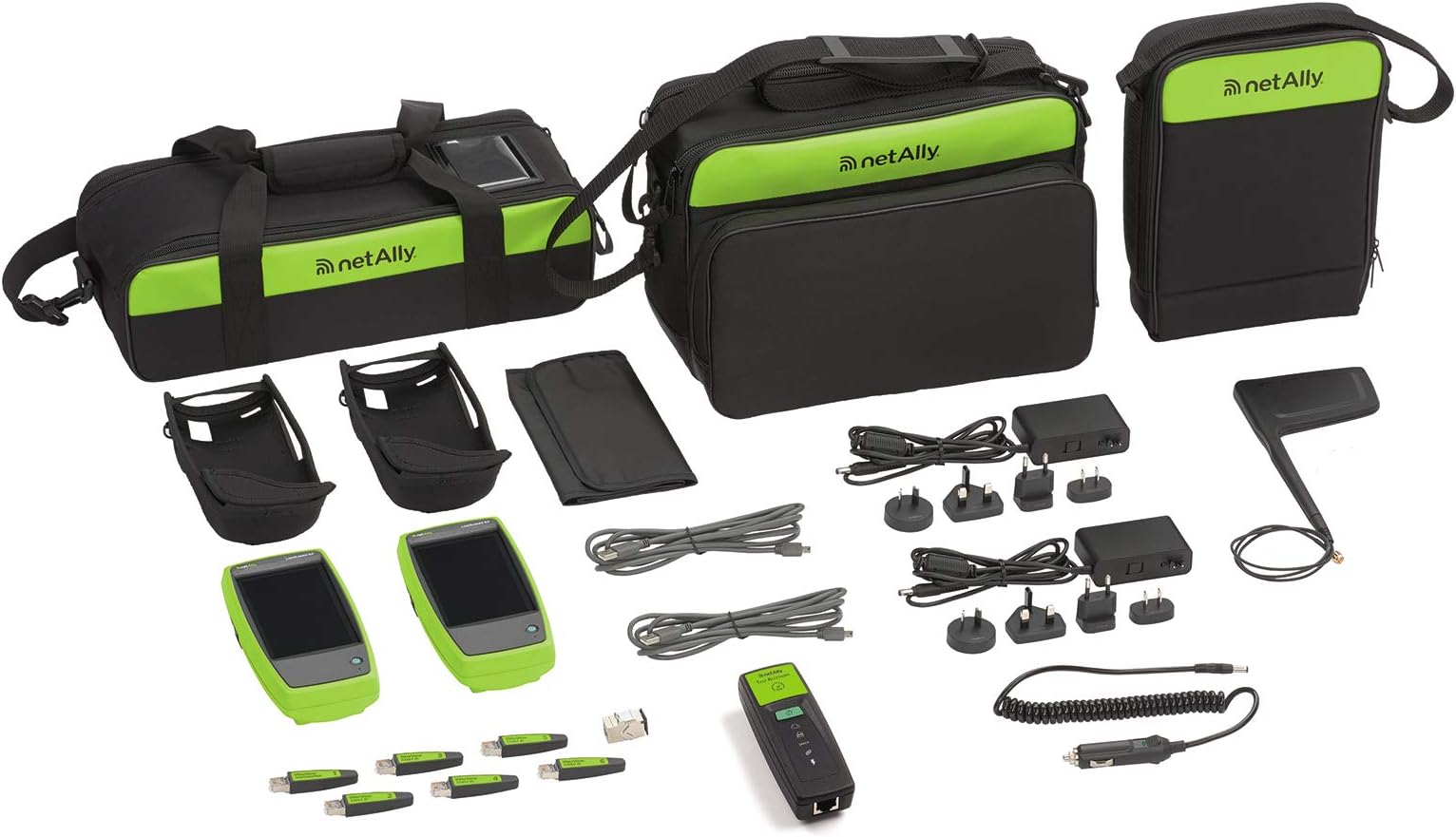 netAlly LR-G2-ACKG2-CBO Network Tech Troubleshooting Kit with LinkRunner G2 Smart Network Tester and AirCheck G2 Wireless Tester Plus Accessories
