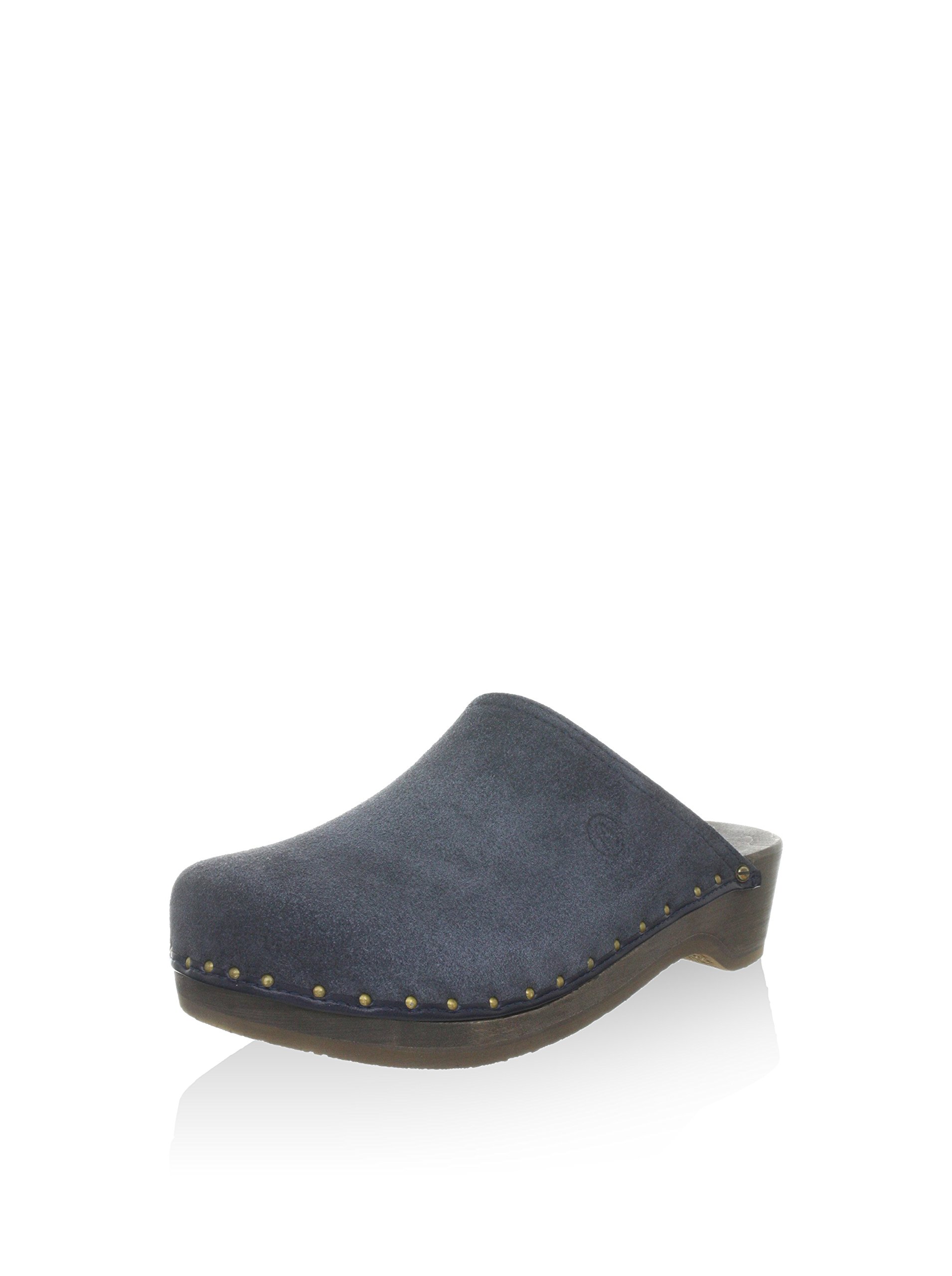 Berkemann Women's Velours Toeffler 404 Clogs & Mules Blue EU 45 1/3