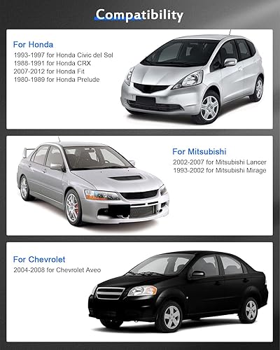 Miniatura 4 de ECCPP 4 adaptadores espaciadores de rueda de 4 x 100 de 2 pulgadas centrados 4 lengüetas 4x100 a 4x100 12x1.5 pernos de 2.209 in CB se adapta a