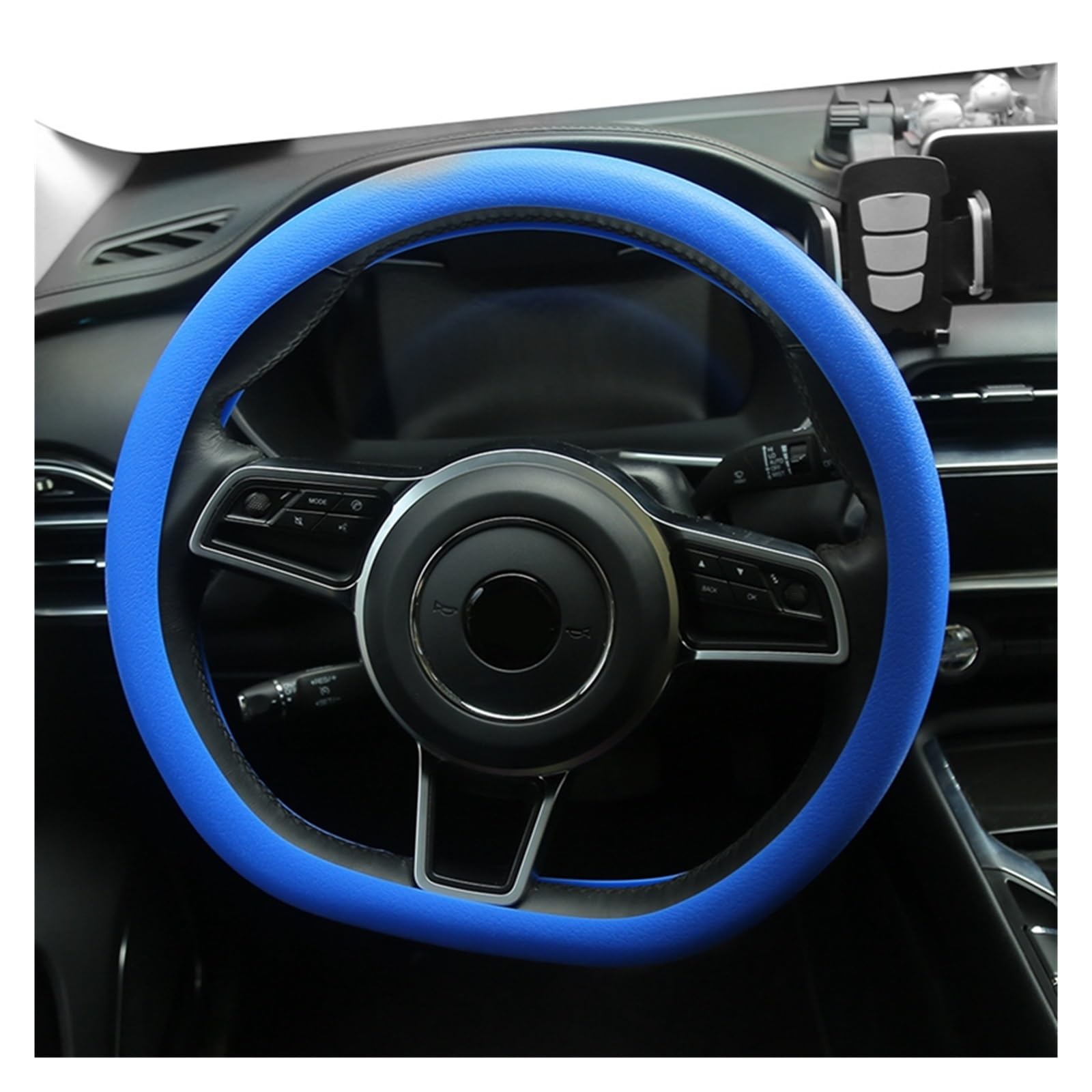 Accessori Coprivolanti per auto Custodia protettiva per volante universale Custodia protettiva Coprivolante auto in silicone antiscivolo Guanto per volante auto (Color : 3)