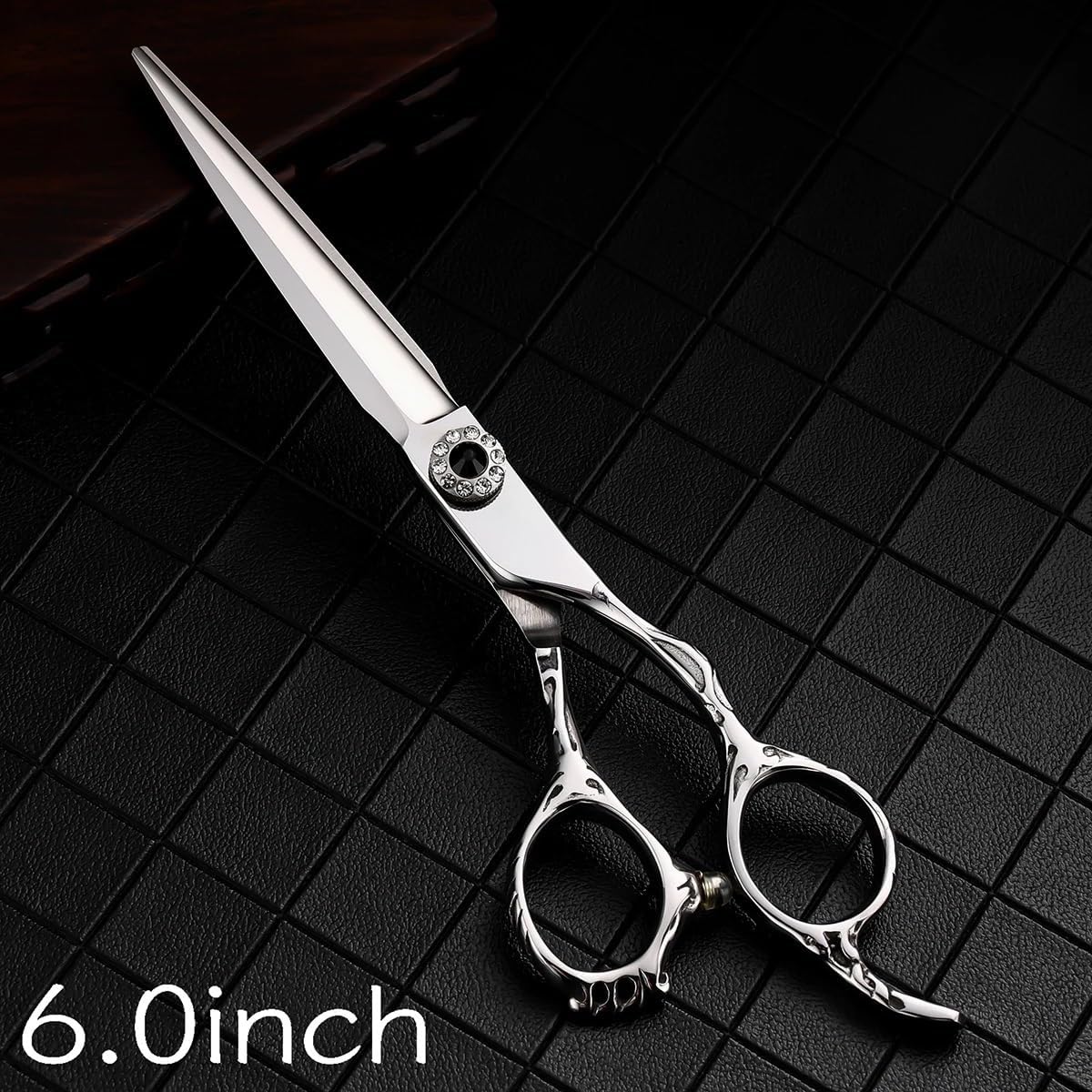 IOCCIOBB Hair Cutting Shears 6.0 Inch Steel Barber Scissors Set Hair Cutting Tools Hairdressing Scissors Thinning Shears for Hairdressers