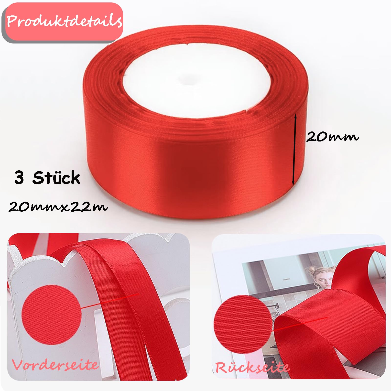 Qingmeng Satijnen Lint Goud – 91 Meter, 3 Mm Breed, Ideaal Voor Cadeauverpakking En Bruiloft