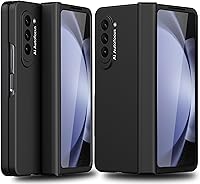 Vista 1 de Funda diseñada para Samsung Galaxy Z Fold 5 con protección de bisagra, funda rígida ultrafina de PC Fold 5 con protector de pantalla frontal, funda