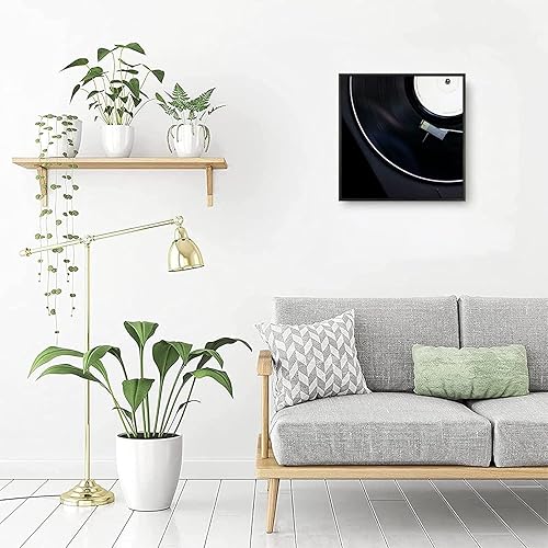 Miniatura 6 de Golden State Art Marco de aluminio para álbum de 12.5 x 12.5 pulgadas para exhibir discos de vinilo, marcos de discos con acabado de metal