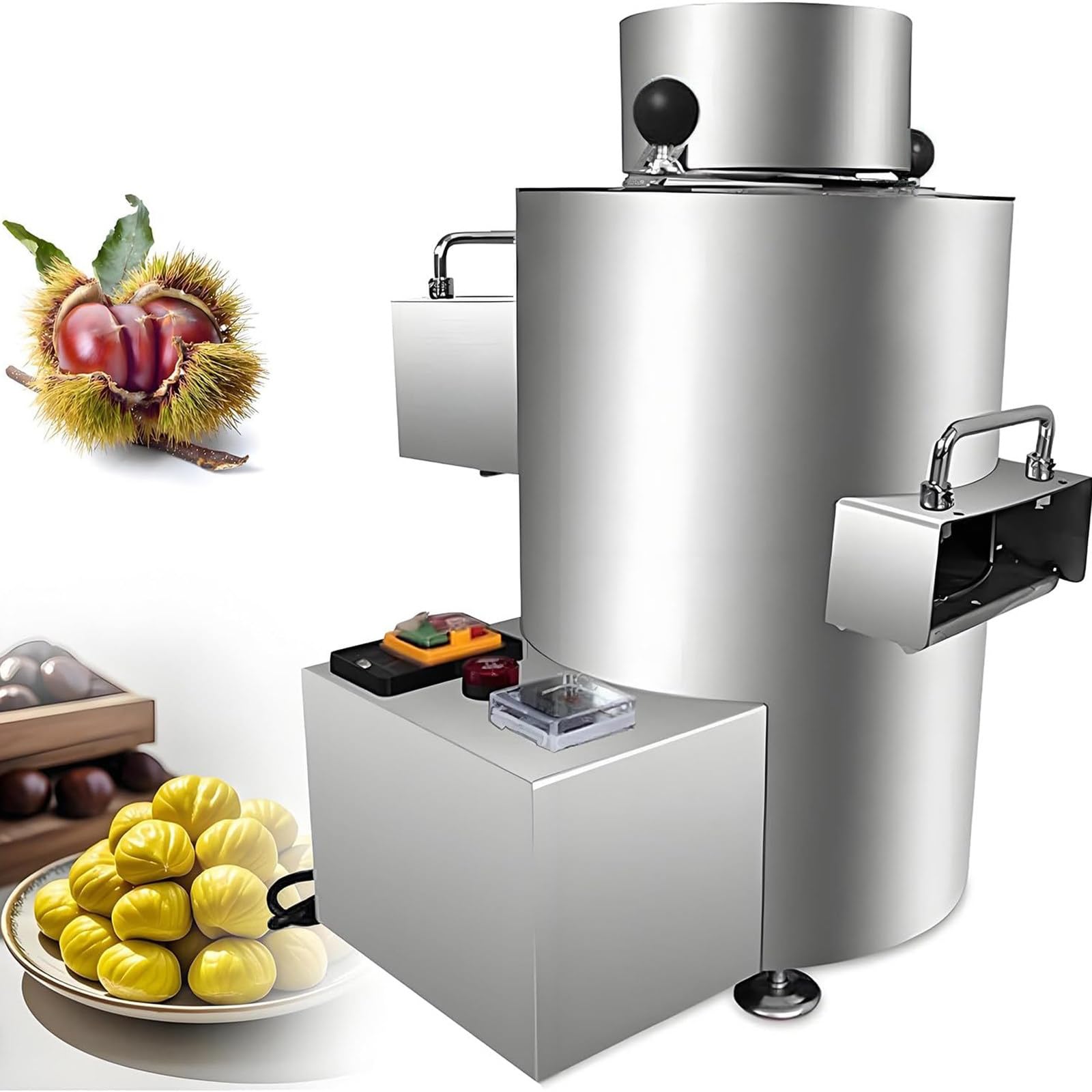 Profesjonalna Obieraczka do Kasztanów, 40 kg/h, Obudowa Inox 16blades | Do restauracji, piekarni, producentów i sprzedawców obsługujących sezonowy popyt na kasztany