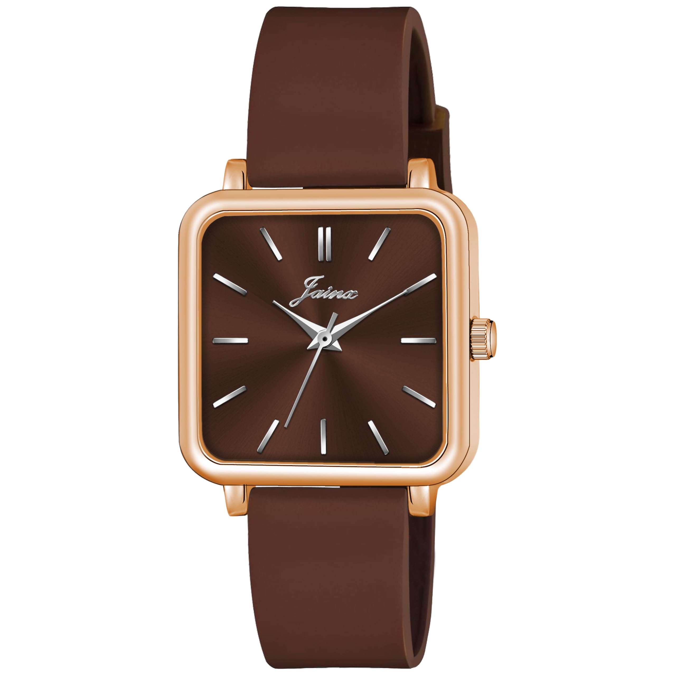 Brown Silicone Band Analog Watch - for Women JW8641-image-23