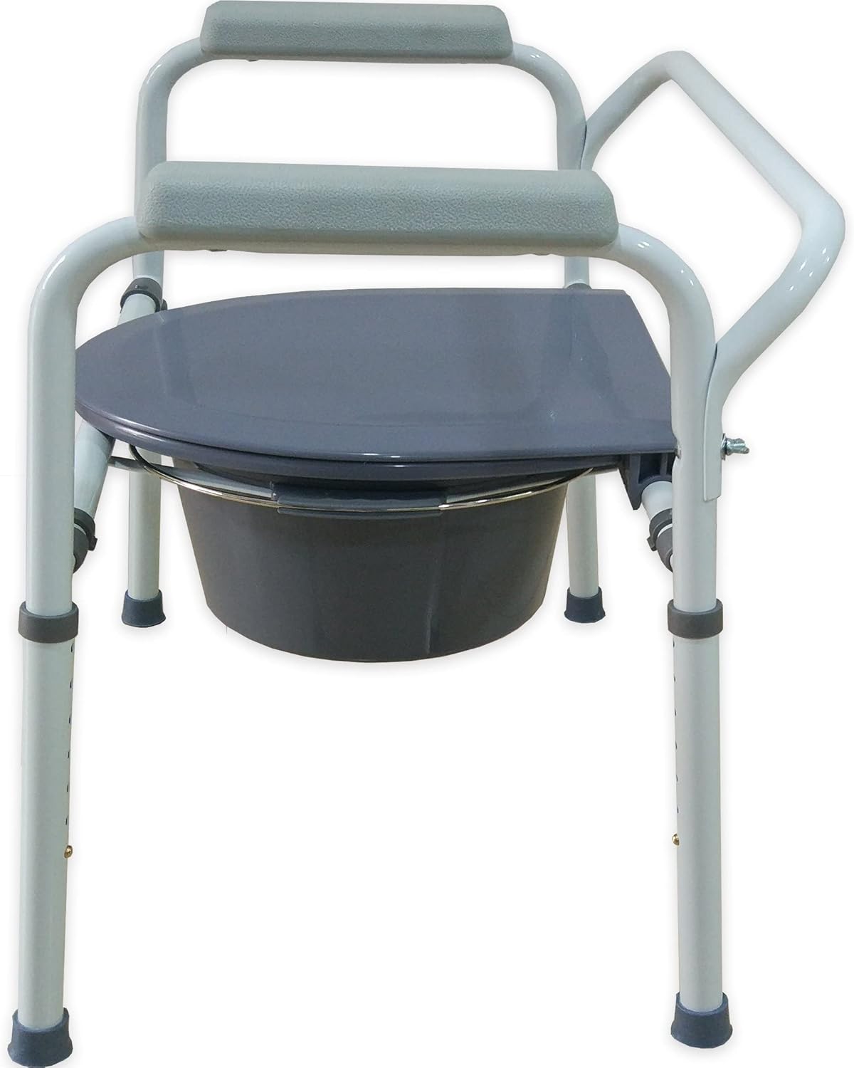 Medokare Bedside Commode Chair - Heavy-Duty Raised Toilet Seat with Handles, Portable Bathroom Potty Chair for Adults : Health & Household