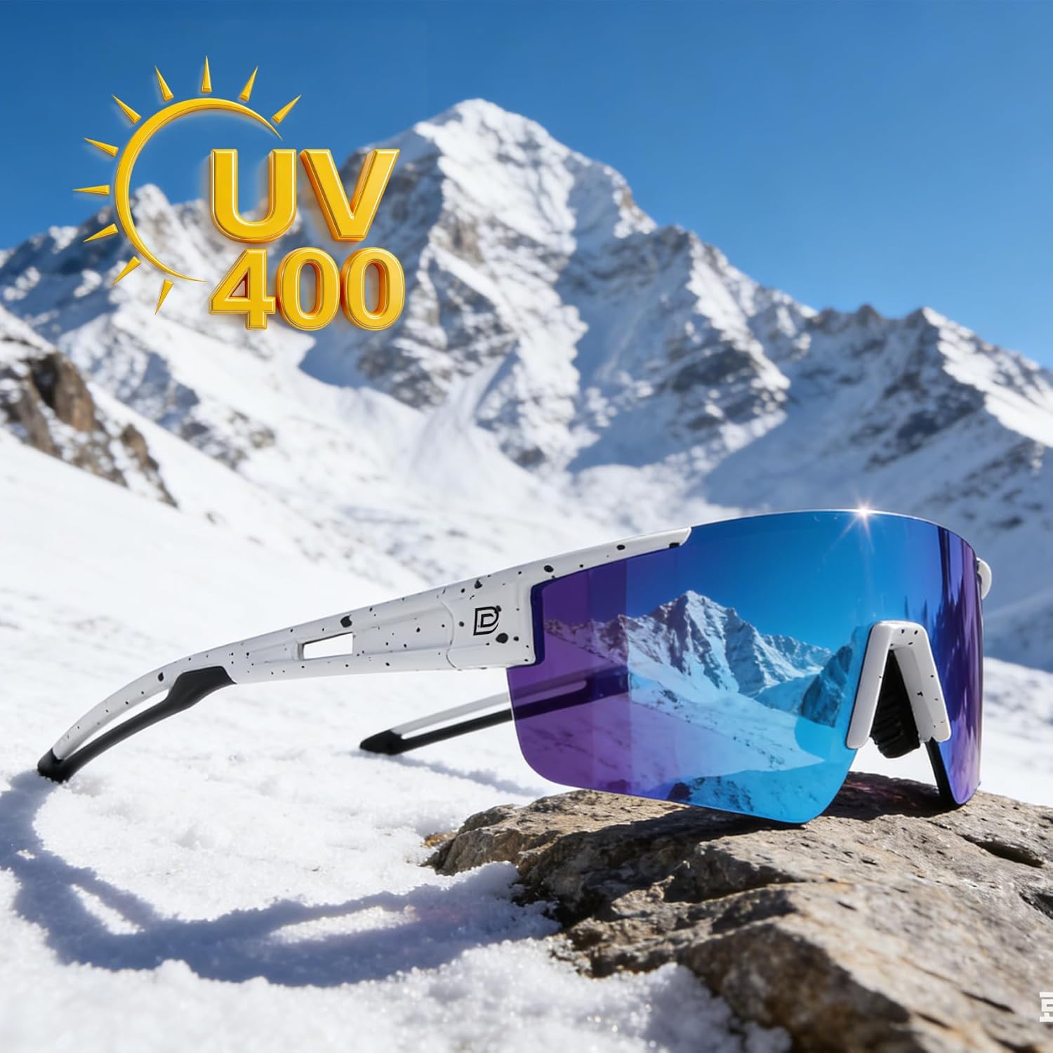 DUCO Baseball Sunglasses Polarized Cycling Glasses for Women Men UV400 Protection Sports Running Shades Softball Golf DC0069