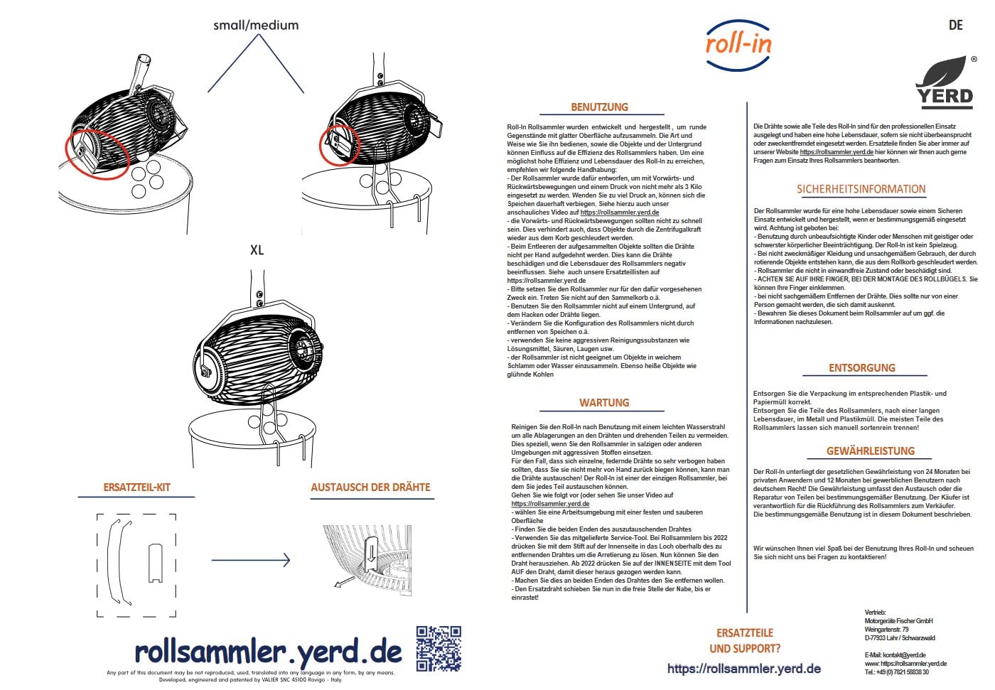 ROLL-IN Medium – Ramasseur universel