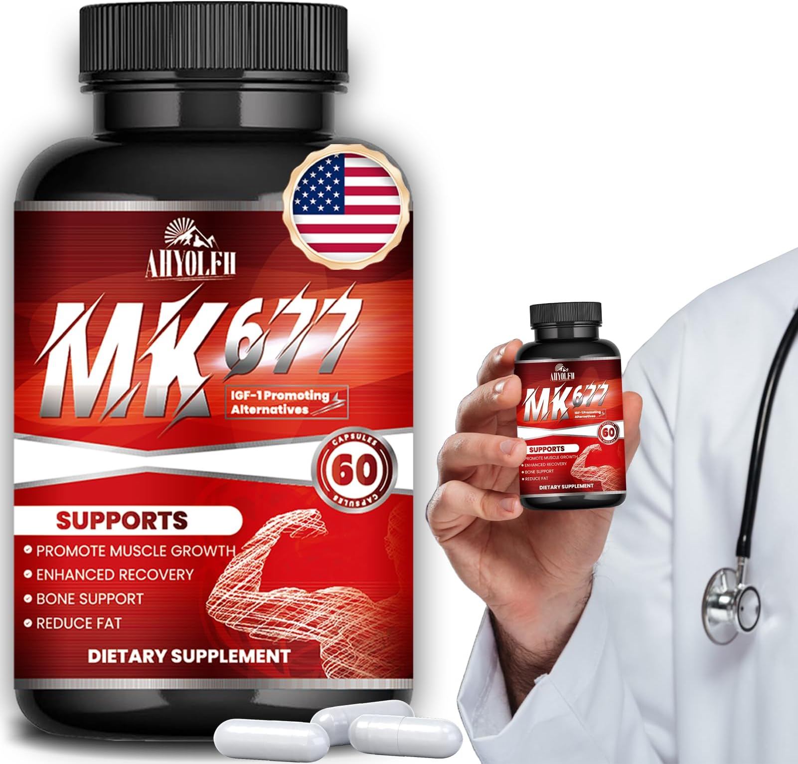 𝗠𝗞677, 𝗠𝗞 677, 𝐈𝐛𝐮𝐭𝐚𝐦𝐨𝐫𝐞𝐧 𝗠𝗞 677 𝐜𝐚𝐩𝐬𝐮𝐥𝐞, 𝐌𝐊 677 Capsules Strengthens Muscles, Highly Effective Anti-Aging Properties, 60 𝐜𝐚𝐩𝐬𝐮𝐥𝐞