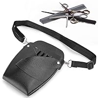 Friseur-Scherenetui Aus PU-Leder – Tragbare Gürteltasche Für Scheren, Kämme & Werkzeuge, Blau
