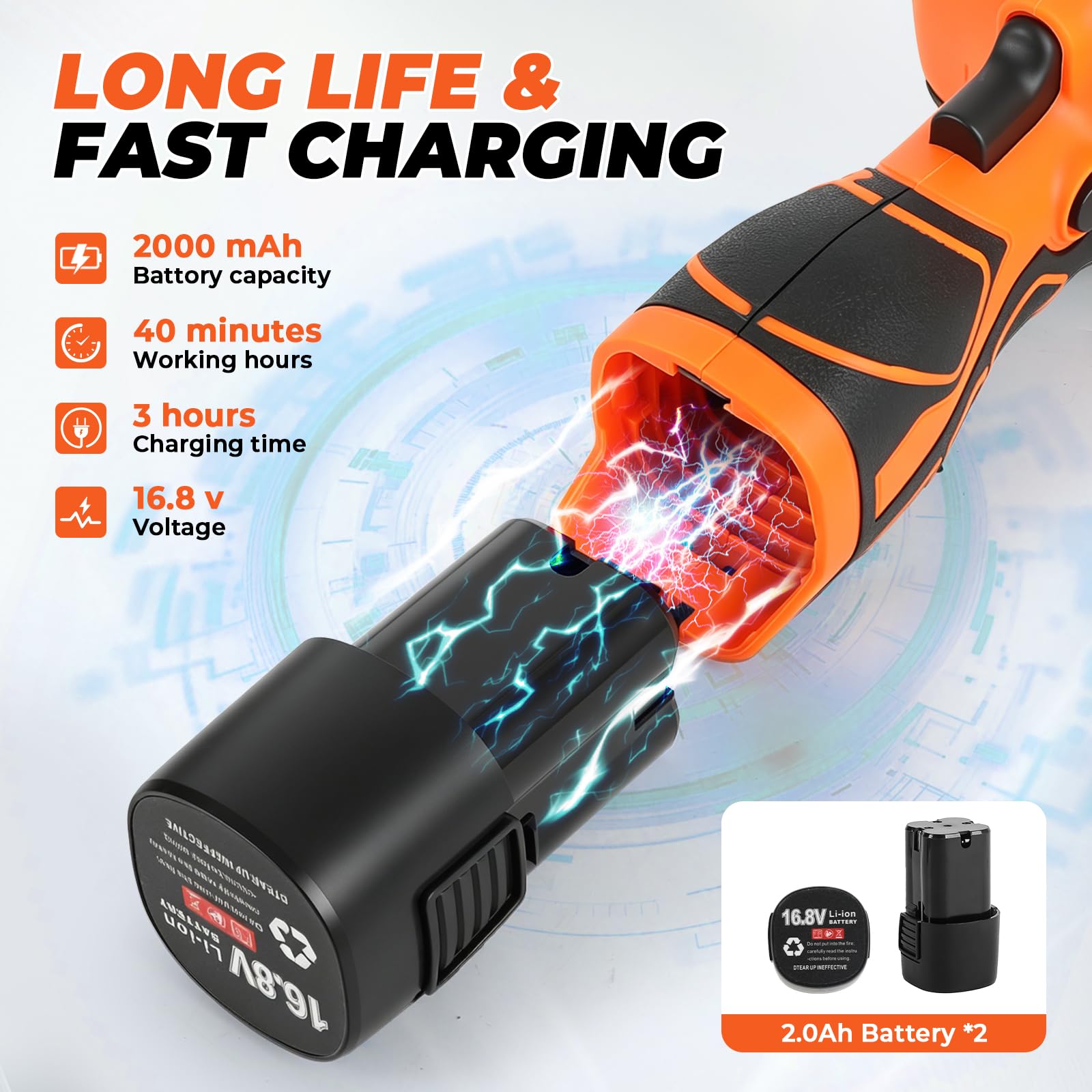 Mini máquina pulidora de 3 pulgadas con 2 baterías, minimáquina pulidora con botón de bloqueo, 3500 rpm para el tratamiento del vehículo, encerado y limpieza en casa