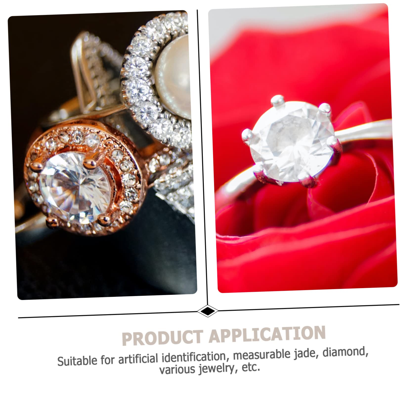 WOFASHPURET Diamond Detection Magnifying Glass Durable Jewelry Loupe for Precise Identification Easy to Use and Store for Gemstone and Diamond Analysis Craftsmanship