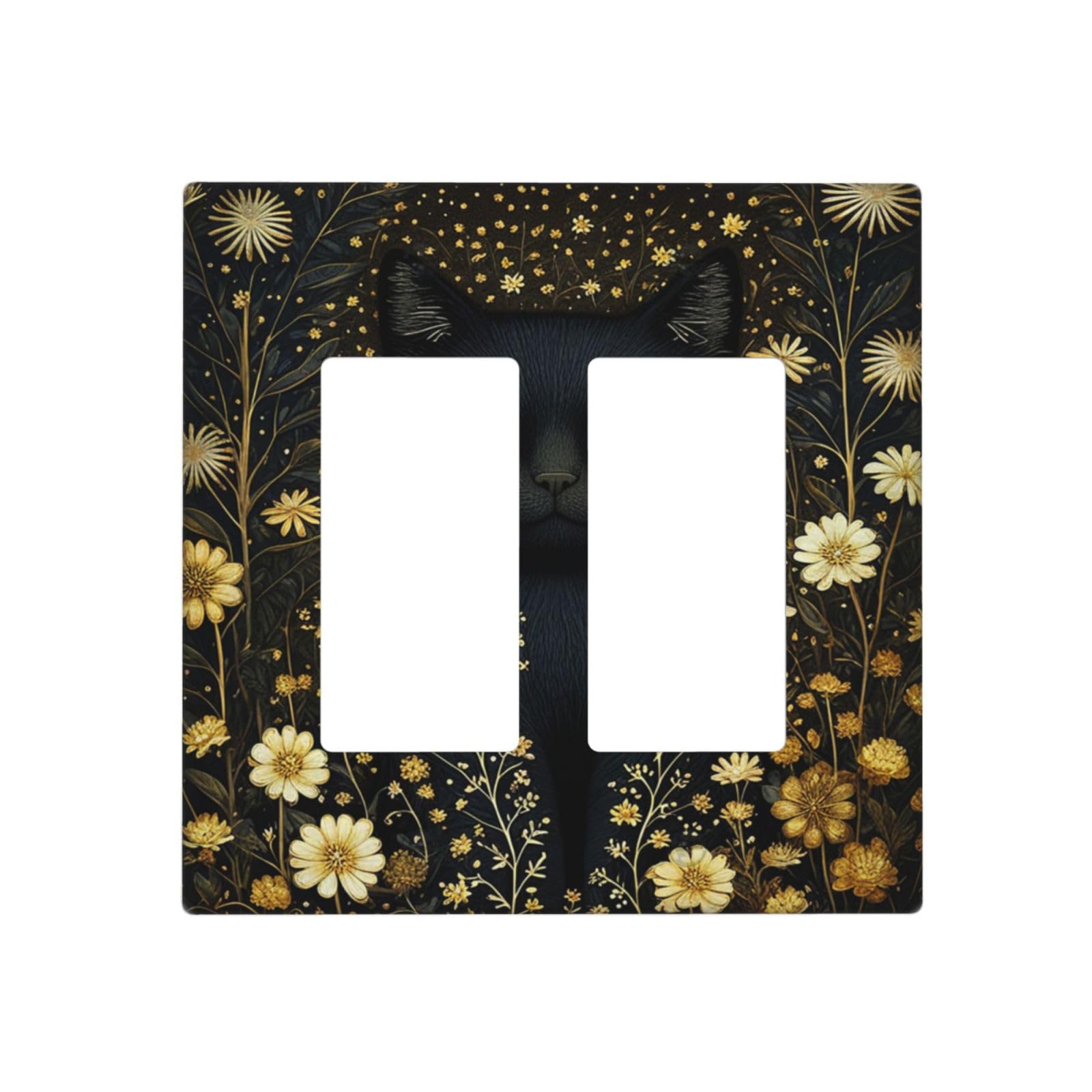Boho Sun & Moon Wall Plates - Golden Blue Decor -17 Boho Sun & Moon Wall Plates - Golden Blue Decor -17