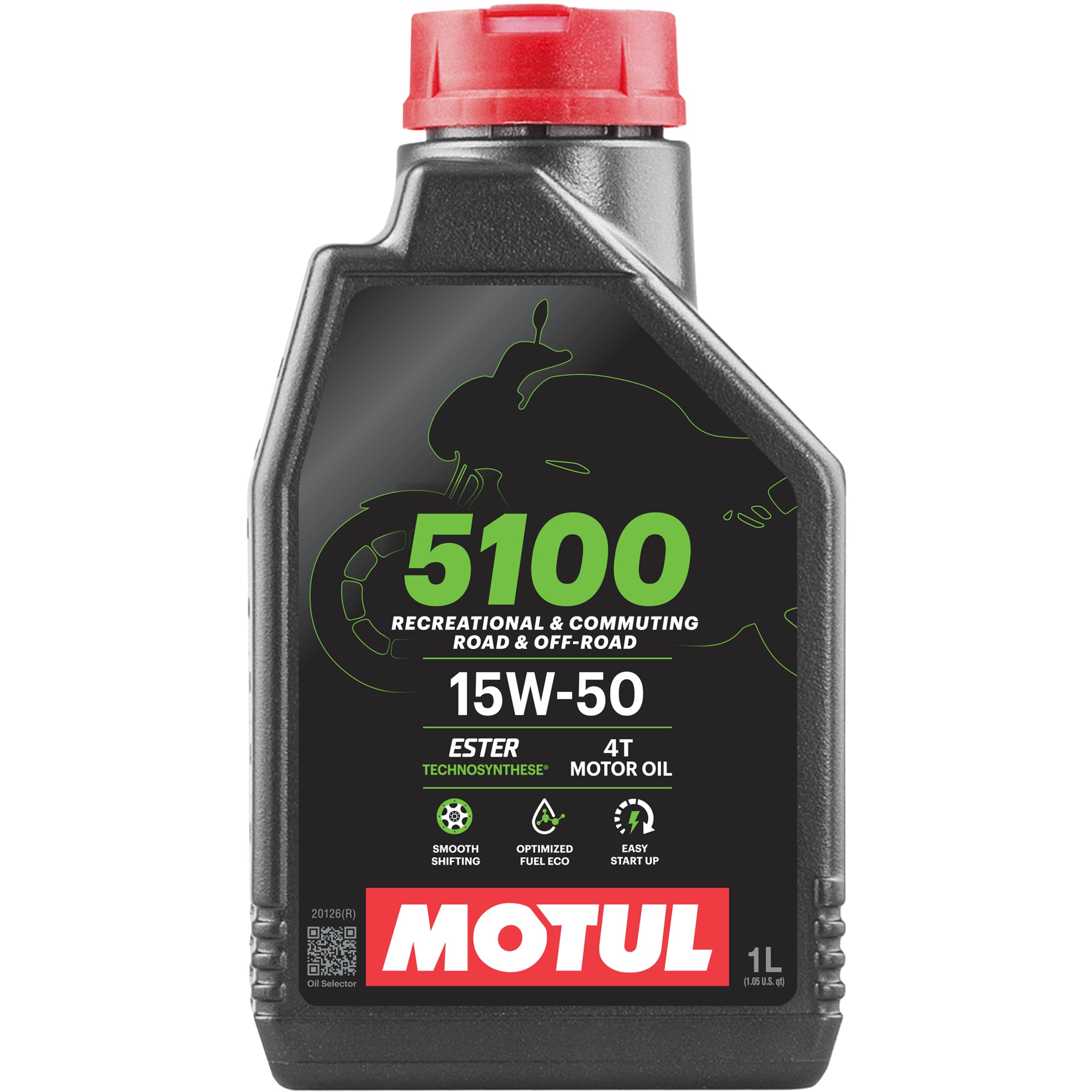 Motul 104080 5100 4T Hybrid 15W-50 API SM Technosynthese Semi  