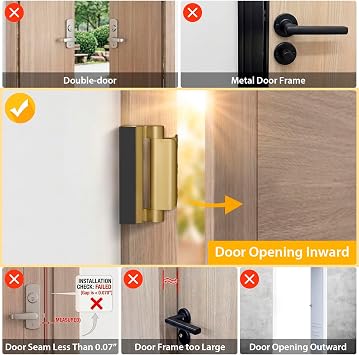 Home Security Door Reinforcement Lock Door Lock for Kids Safety from Inside