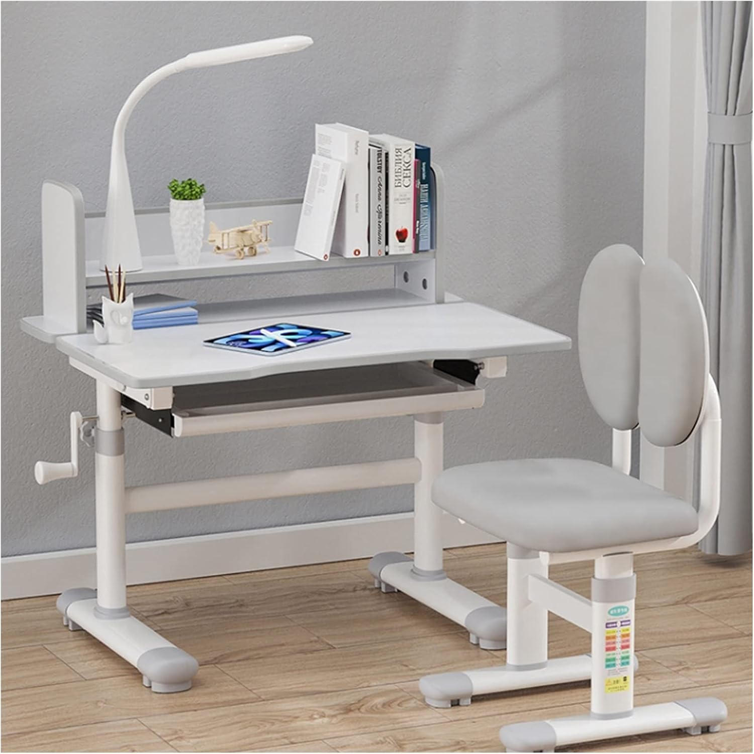 Amazon｜学習デスク スタディデスク子供用デスクと椅子セット多機能子供の家庭用机と椅子小学生はライティングデスクスタディデスクをリフトさ