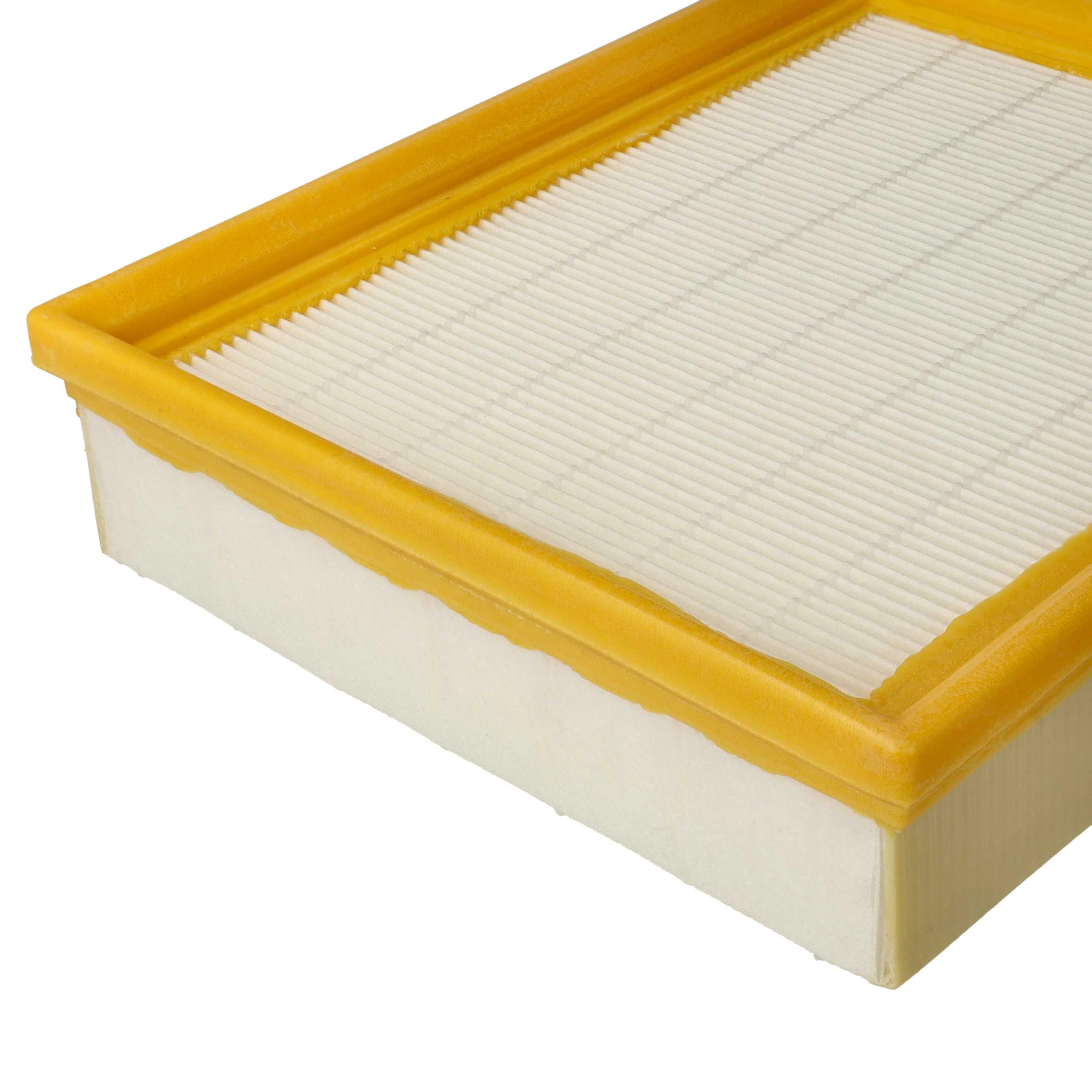 Vhbw 2x Filtri A Cartuccia Pieghettati Per Aspirapolvere Parkside PNTS 30/8 E - Bianco, 16,5x14,5 Cm