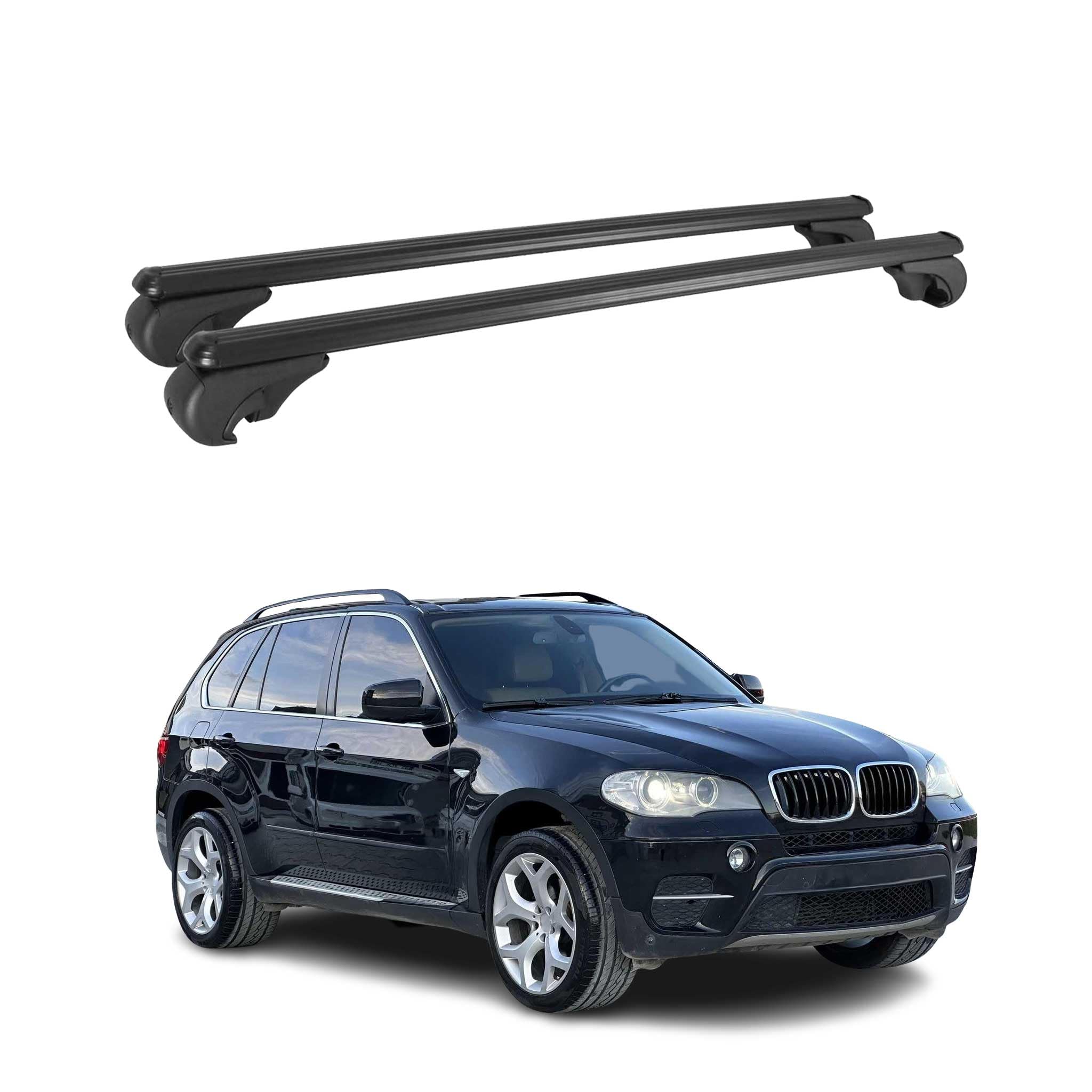 OMAC Barras de Techo Transversales de Aluminio para BMW X5 E70 2006-2013 – TÜV/DIN 75302
