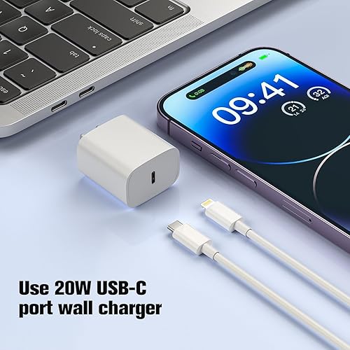 Miniatura 6 de Cable USB C a Lightning certificado Apple MFi Cable de carga rápida para iPhone, paquete de 2 cables de carga de alimentación tipo C de 3 pies