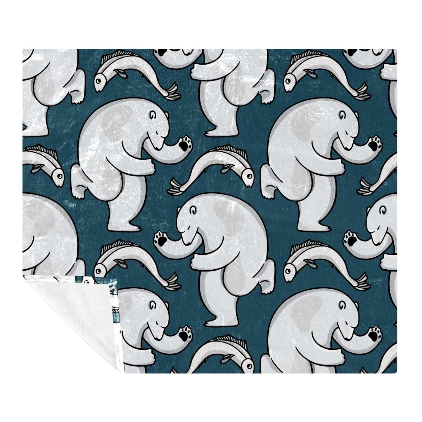 Couverture polaire en microfibre douce 150x200cm pour lit et canapé
