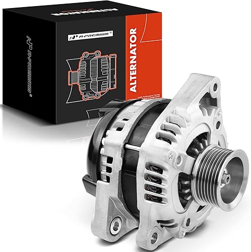 A-Premium Alternador compatible con Honda Crosstour 2012 2013 2014 2015 L4 2.4L, 130Amp 12V en sentido horario 7 surcos, repuesto # 31100-5J0-A01,