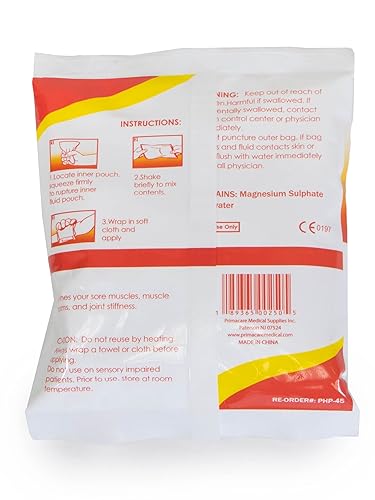 Miniatura 2 de PrimaCare PHP-45 Paquete de calor instantáneo para terapia de calor de emergencia, 4 x 5 pulgadas, paquete de 24