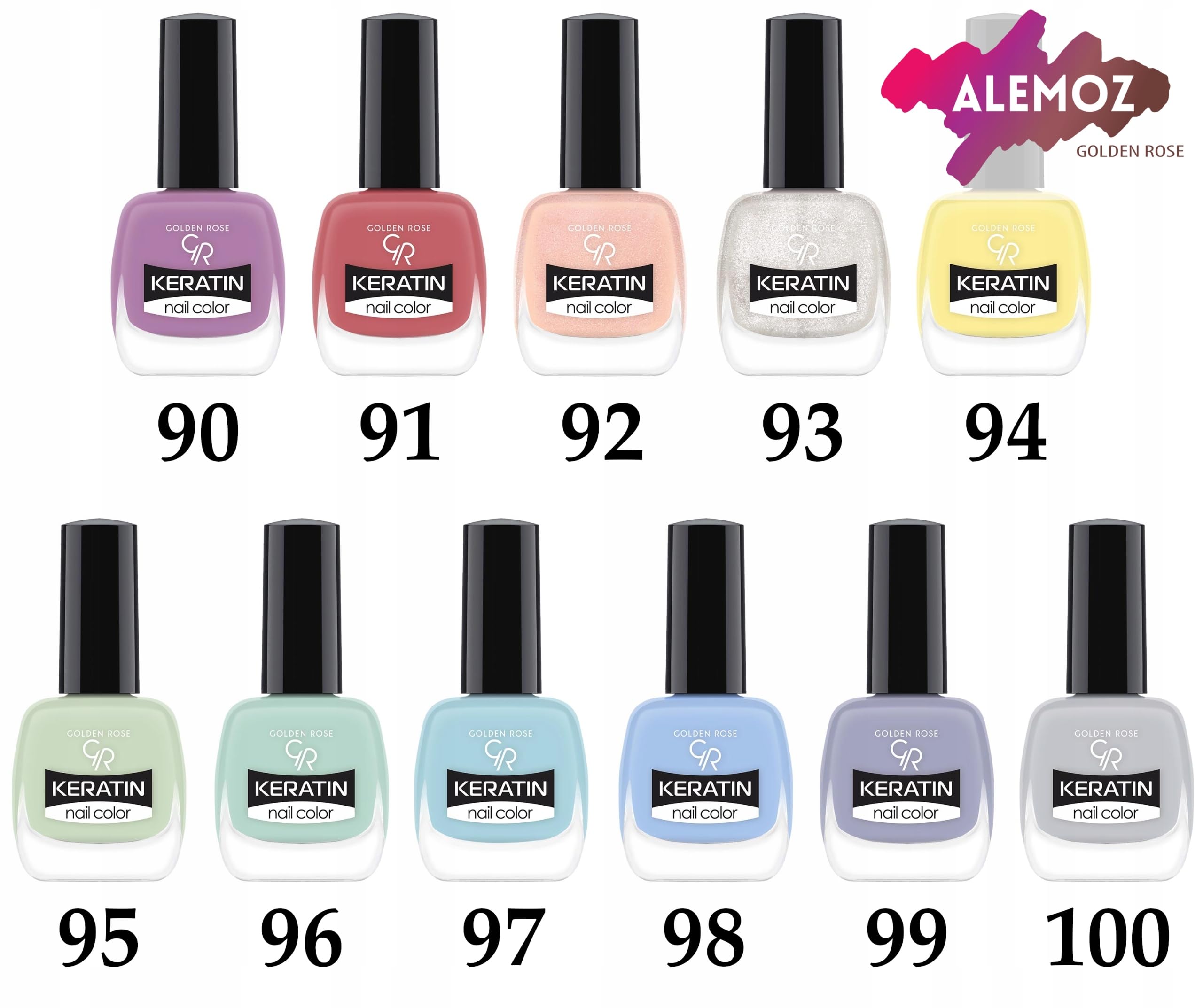 Golden Rose Keratin Nail Color No: 68 - Keratin İçerikli Güçlendirici Parlak Oje