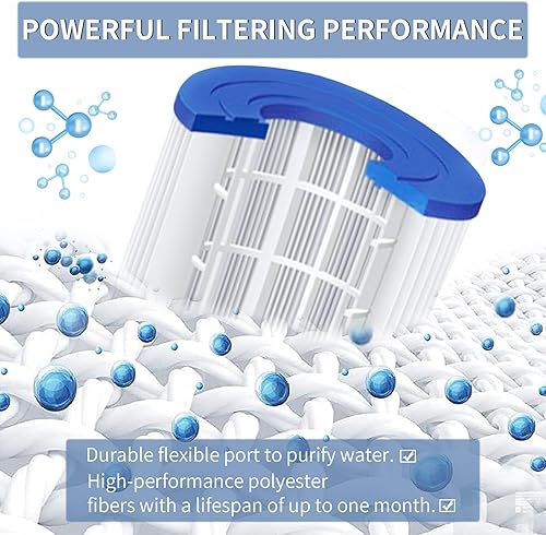 Miniatura 3 de Hrozny Filtro de spa tipo VI y cartucho de repuesto de filtro de bañera de hidromasaje para filtros inflables de bañera de hidromasaje (paquete de 6)