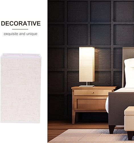 Miniatura 3 de Sombras de lámpara de tela cuadradas de tela E27 Pantalla cuadrada de tela para decoración de lámpara de mesa Lámpara colgante de piso