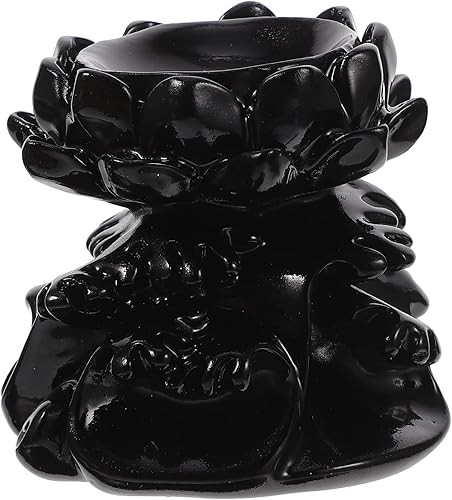 ARTIBETTER Lotus Crystal Ball Stand Sphere Display Healing Feng Shui Glass Orb Holder Base Statue Decoration for 60mm-80mm Sphere