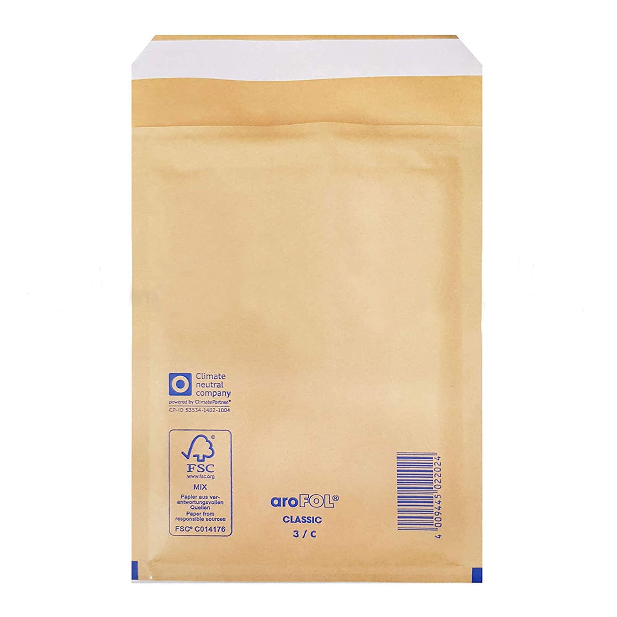 100 x Gold Padded Bubble Lined Arofol 270x360mm Size 8 Quality Envelopes