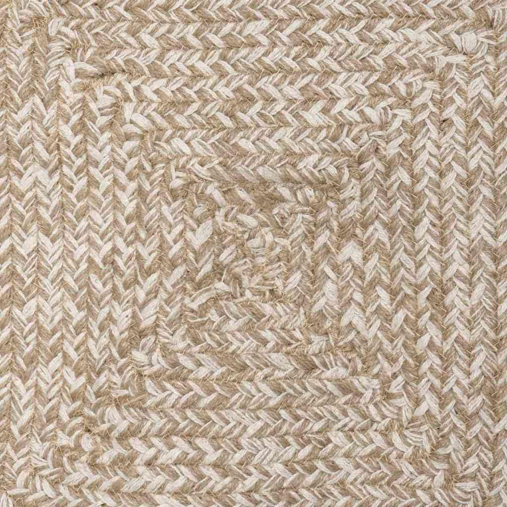 Generico Tappeti per Area Rettangolare Naturale e Bianco 240 x 340 cm,Casa e Giardino,Arredo,Tappetini,Marrone,22.25 kg,42010485