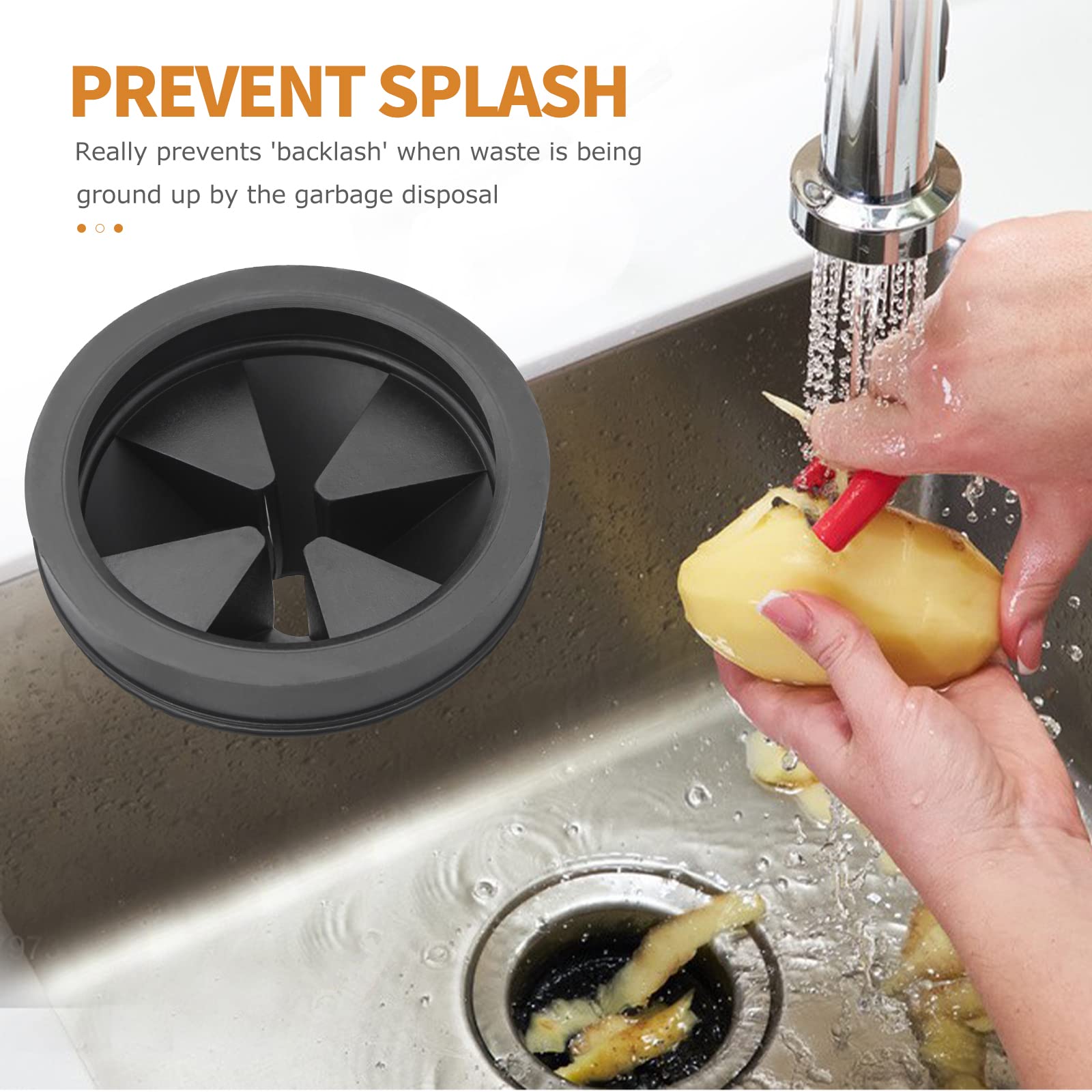 Upgraded Garbage Disposal Splash Guard, 2Pack EPDM