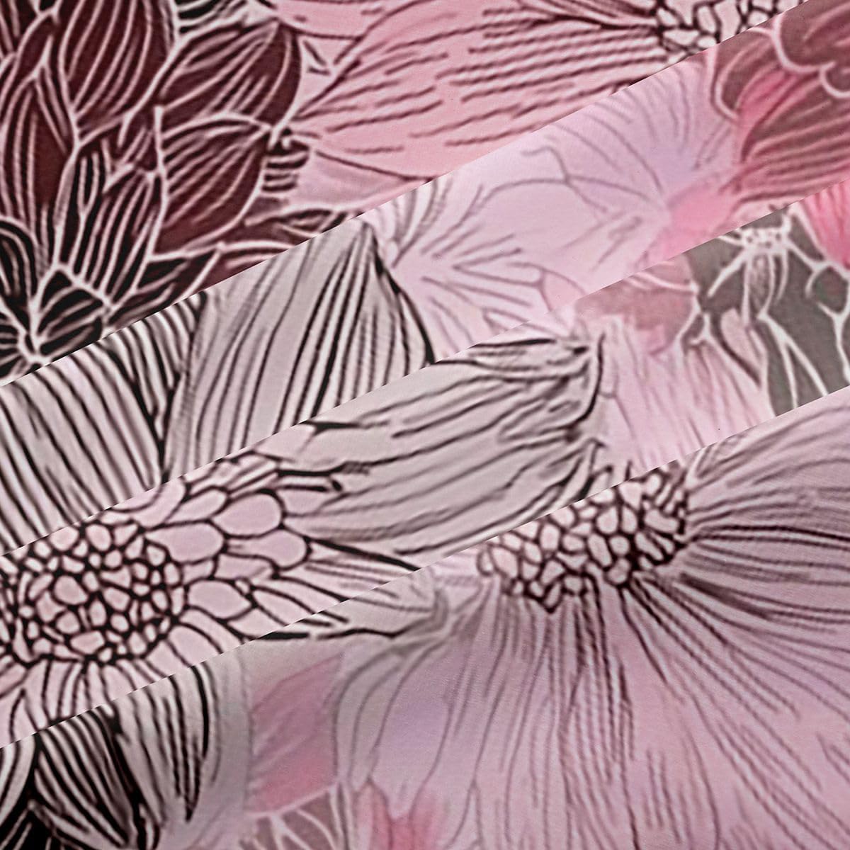 Feelyou Retro Floral Blackout Curtains Vintage Dahlia Darkening Drapes for Bedroom Living Room Decor Watercolor Floral Thermal Insulated Shades Window Treatments, 2 Panels 38 x 54 Inch