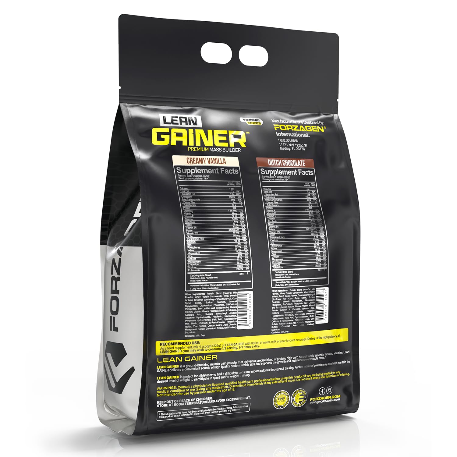 Amazon.com: Forzagen Lean Gainer Premium Mass Builder | Mass
