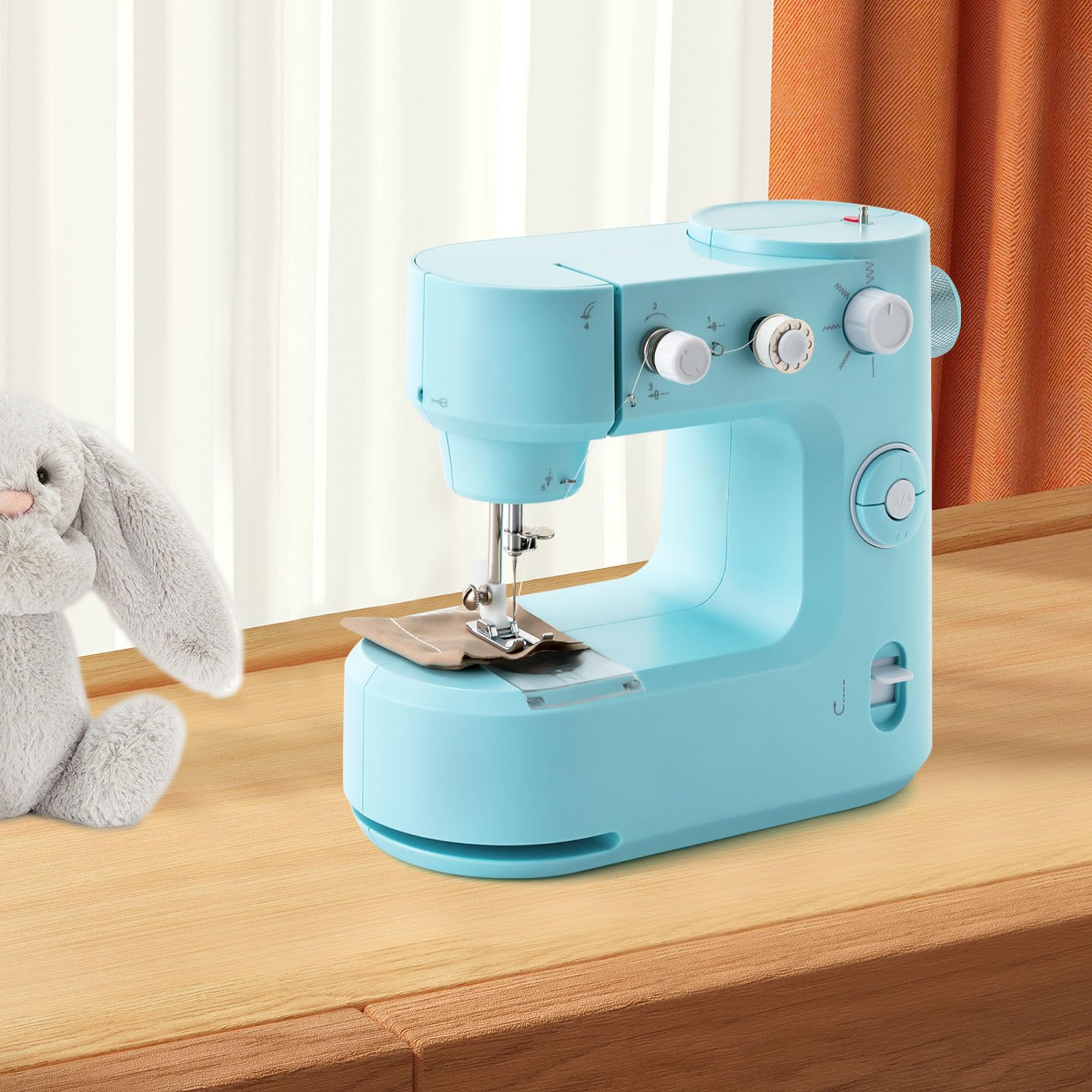 Máquina De Coser Electrónica Portátil Mini Máquina De Coser Principiante Con Iluminación LED,Dos Modos,Para El Hogar, Tienda De Costura, Tienda De Ropa