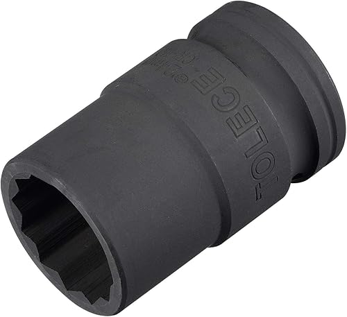 uxcell 34-Inch Drive 0.945 in 12-Point Impact Socket, CR-MO Steel 2.205 in Longitud, Tamaños métricos estándar