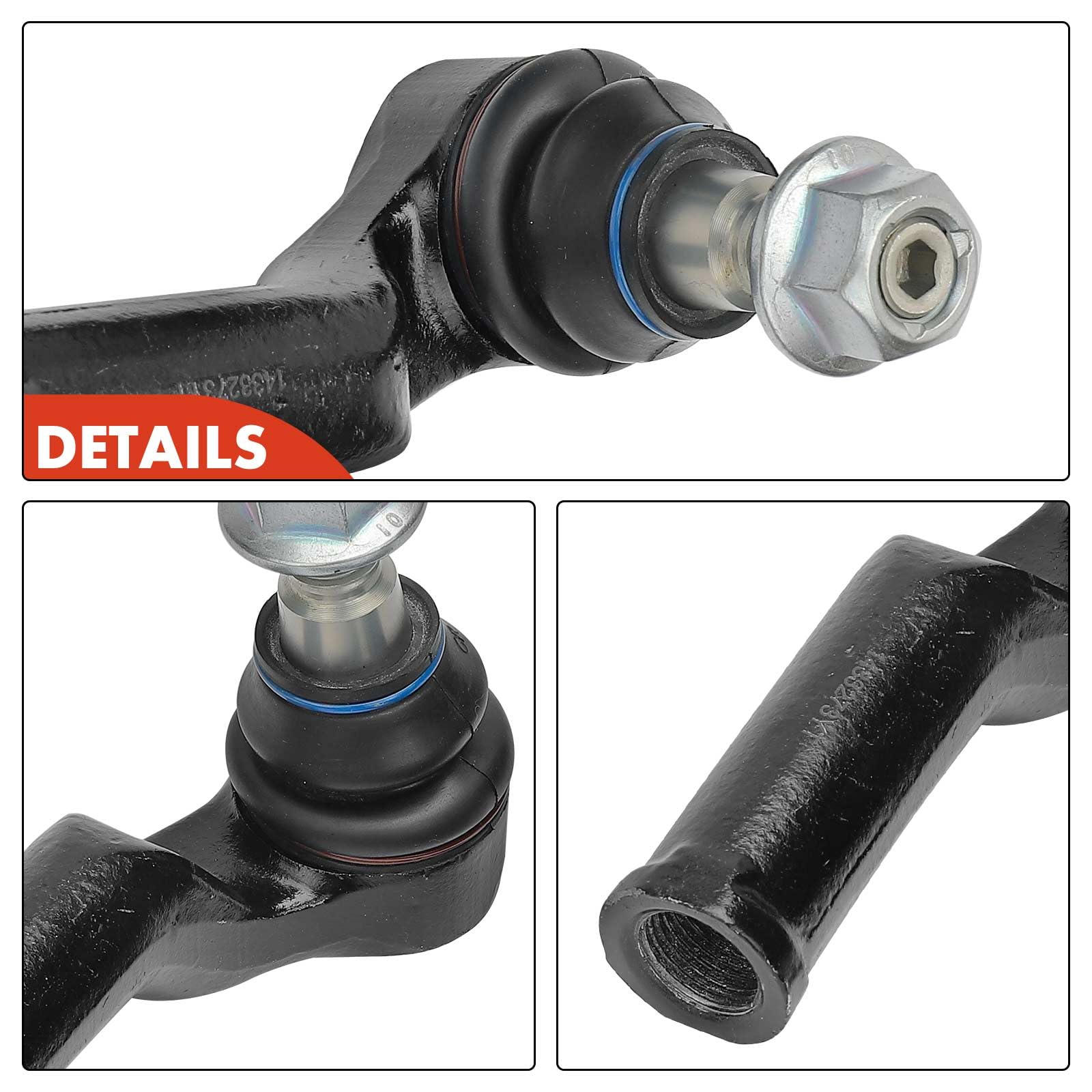 Frankberg 2x Spurstangenkopf Vorderachse Kompatibel mit Galaxy WA6 2006-2015 Mondeo IV BA7 2007-2015 S60 II 134 2010-2018 S80 II 124 2006-2016 V60 I 155 157 2010-2018 Replace# 1433274